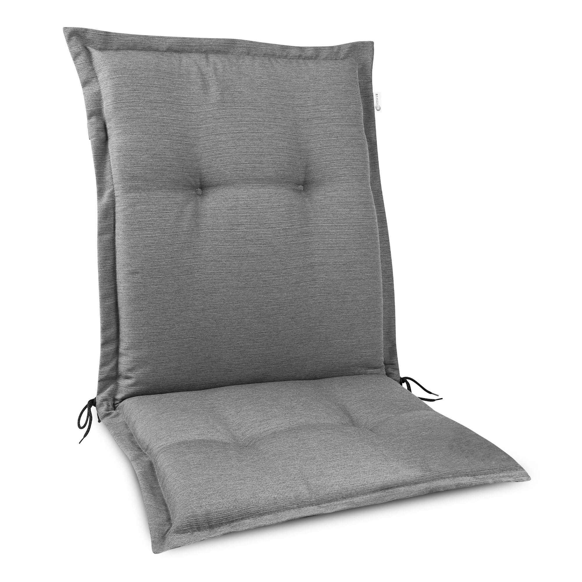NIEDERLEHNERAUFLAGE HighLux NL 105/50/7cm Hellgrau - Hellgrau, Textil (50/7/105cm) - Beautissu 