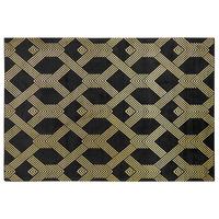 KURZFLOR-TEPPICH Vekse 230/160 cm - Schwarz, Naturmaterialien (160/230cm) - Beliani