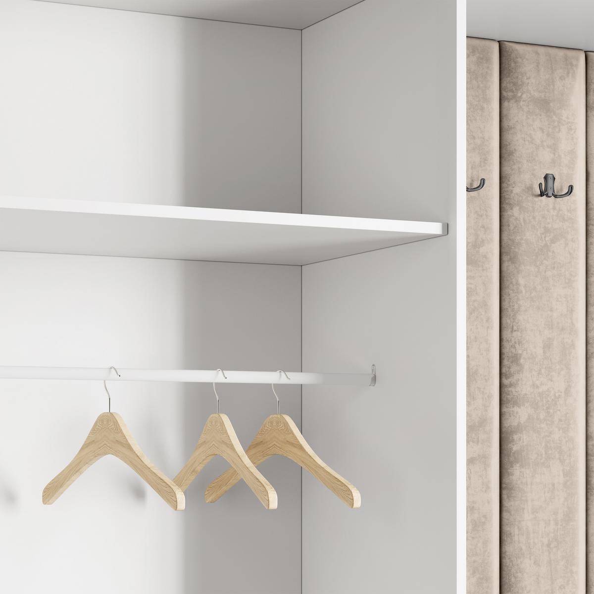 GARDEROBENSCHRANK REMA 200/240/60 cm Modern Eichefarben - Eichefarben/Beige, Holzwerkstoff (200/240/60cm) - MASSENO