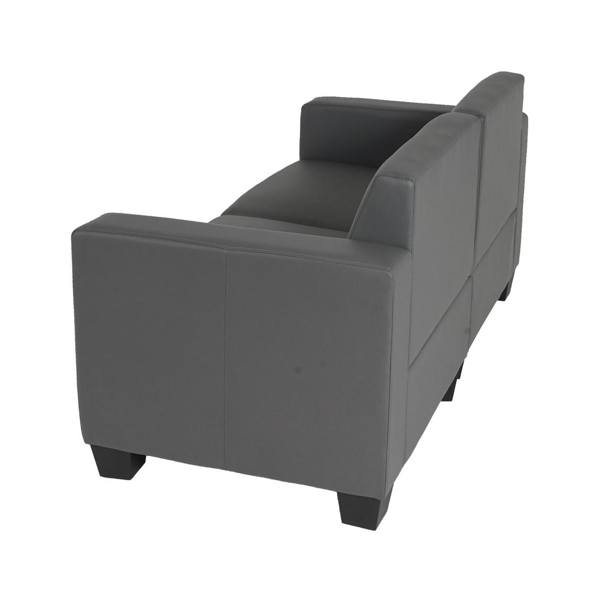2-SITZER SOFA Grau - Dunkelgrau/Grau, Textil (136/76/72cm) - MCW