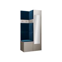 GARDEROBEN-SET Orion XXV - Kaschmir/Blau, Holzwerkstoff/Kunststoff (82/186/46cm) - MIRJAN24