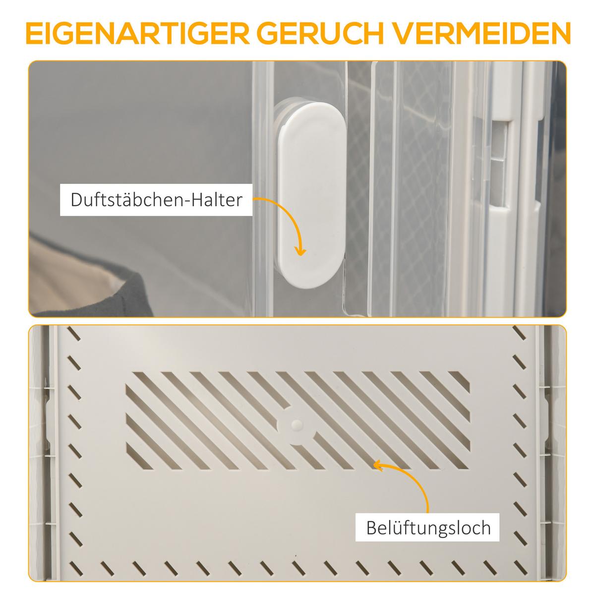 DIY-SCHUHSCHRANK 8er Set Kunststoff Transparent - Transparent, Kunststoff (36/21/28cm) - HOMCOM