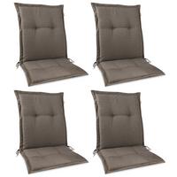NIEDERLEHNERAUFLAGE HighLux NL 105/50/7cm Taupe 4tlg - Taupe, Textil (50/7/105cm) - Beautissu 
