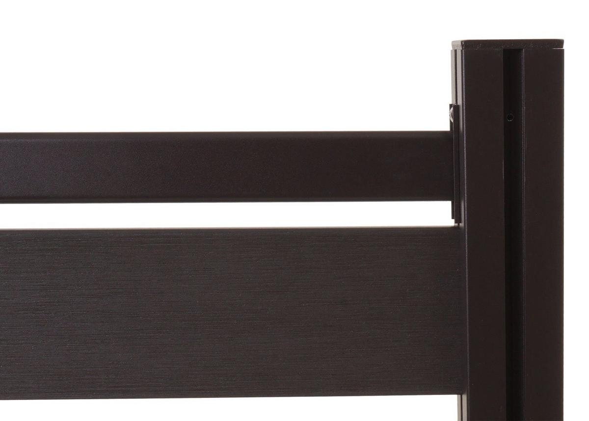 MÜLLTONNEN-ZAUN Anthrazit - Anthrazit, Metall (206/130/110cm) - MCW