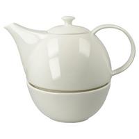 TEEKANNE MIT STÖVCHEN TableWare weiß 1,2 l - Weiß, Keramik (1.2L) - Goebel