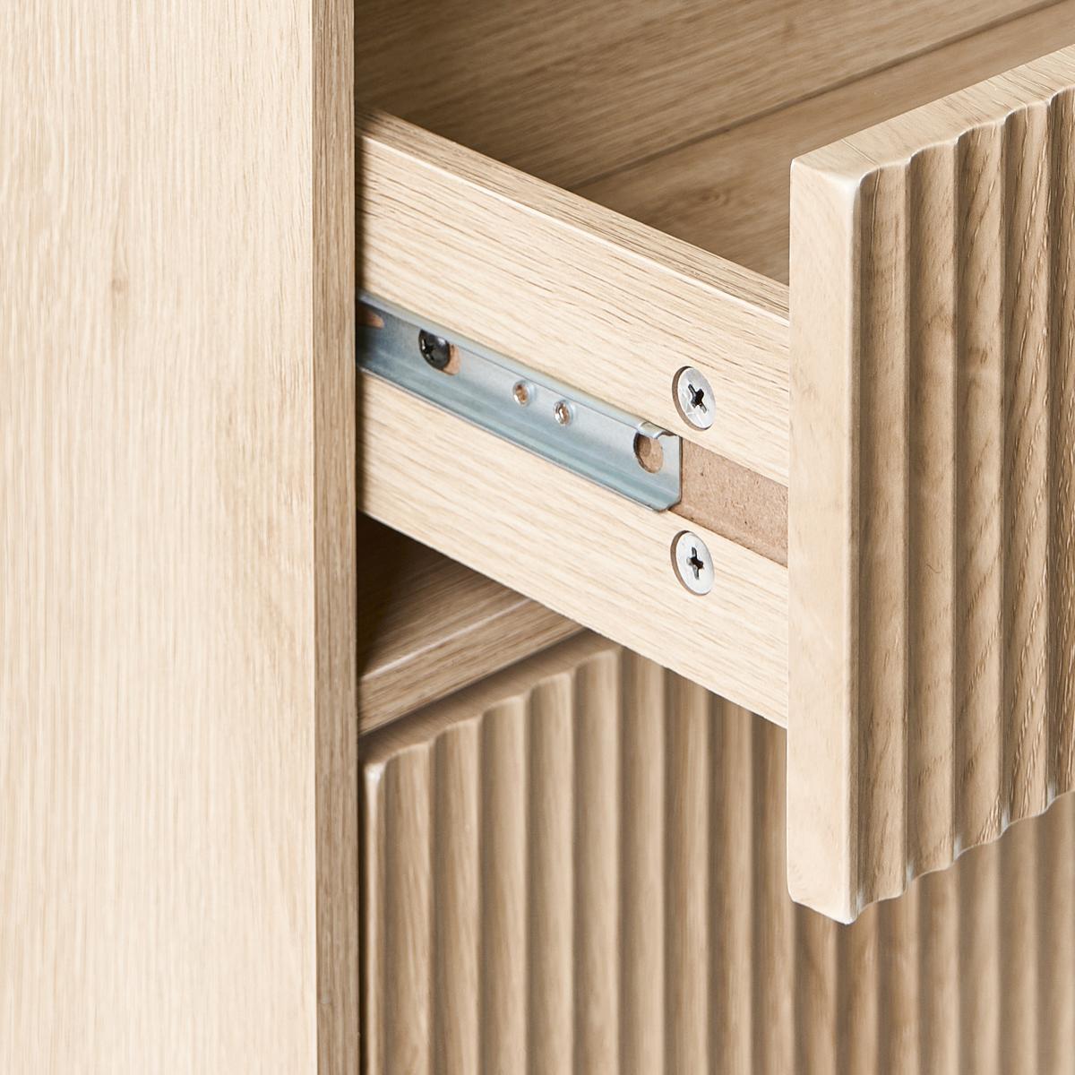 SCHUHSCHRANK Hellbraun Moonie - Hellbraun/Braun, Holzwerkstoff (84/118/25cm) - Beliani