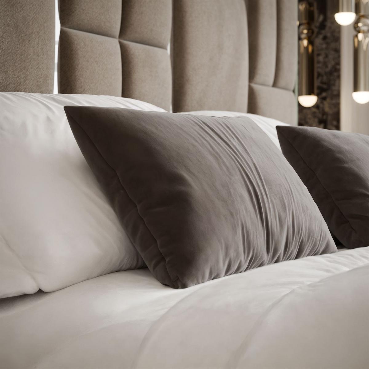 POLSTERBETT BRIGITTE SILVER mit Bettkasten 140x200 cm Element 06 - Beige, Textil (140/200cm) - Lookway
