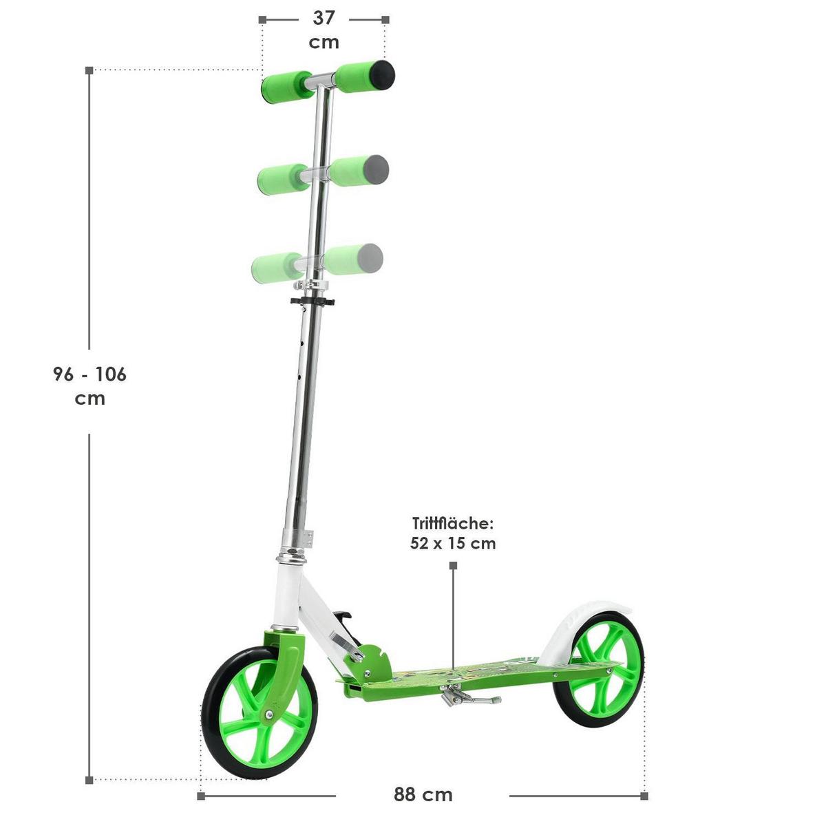 CITYROLLER Dino-Mint grün - Grün, Metall (88/27/106cm) - Artsport