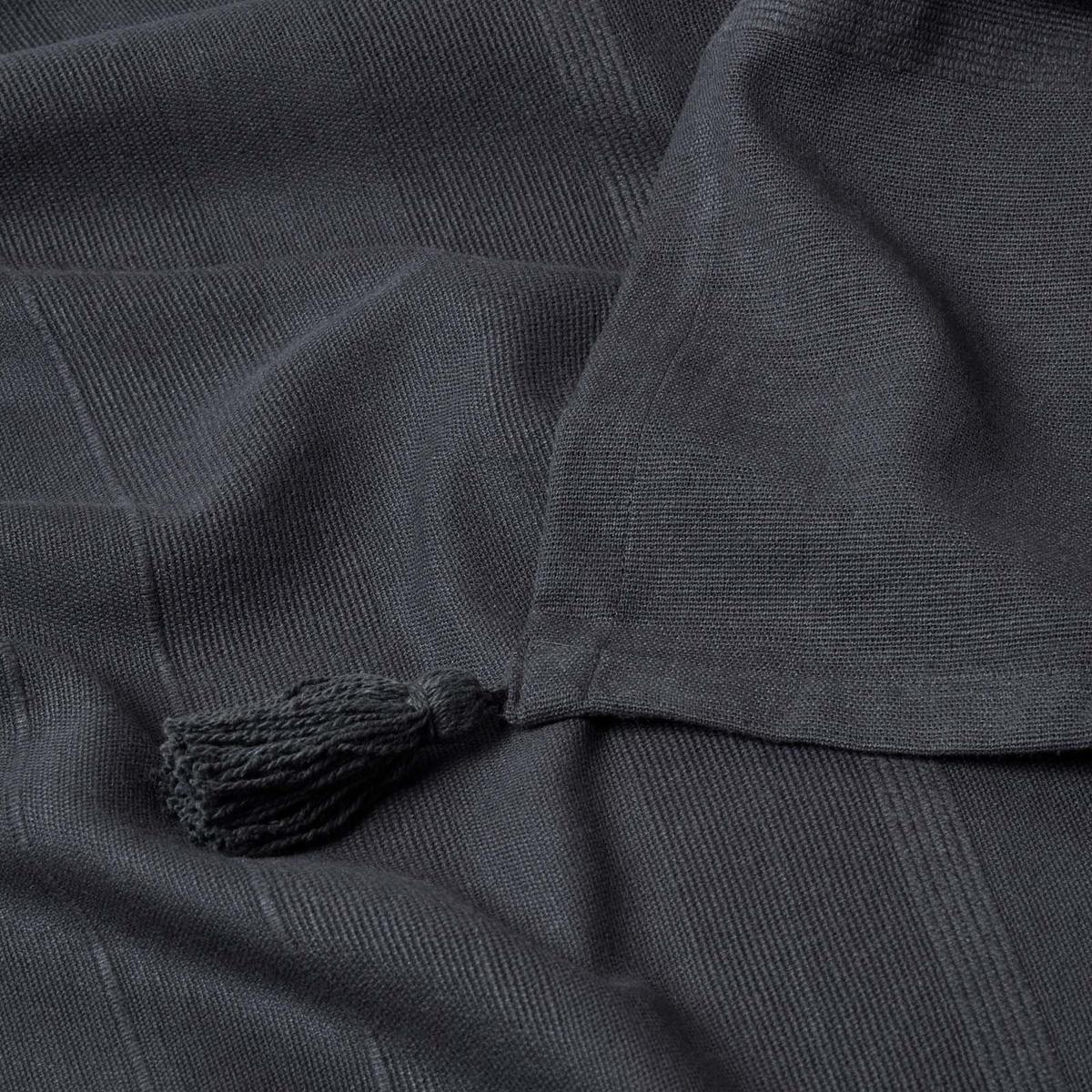 ÜBERWURF Rajput 225/255 cm, 100% Baumwolle - Schwarz, Textil (225/255cm) - Homescapes