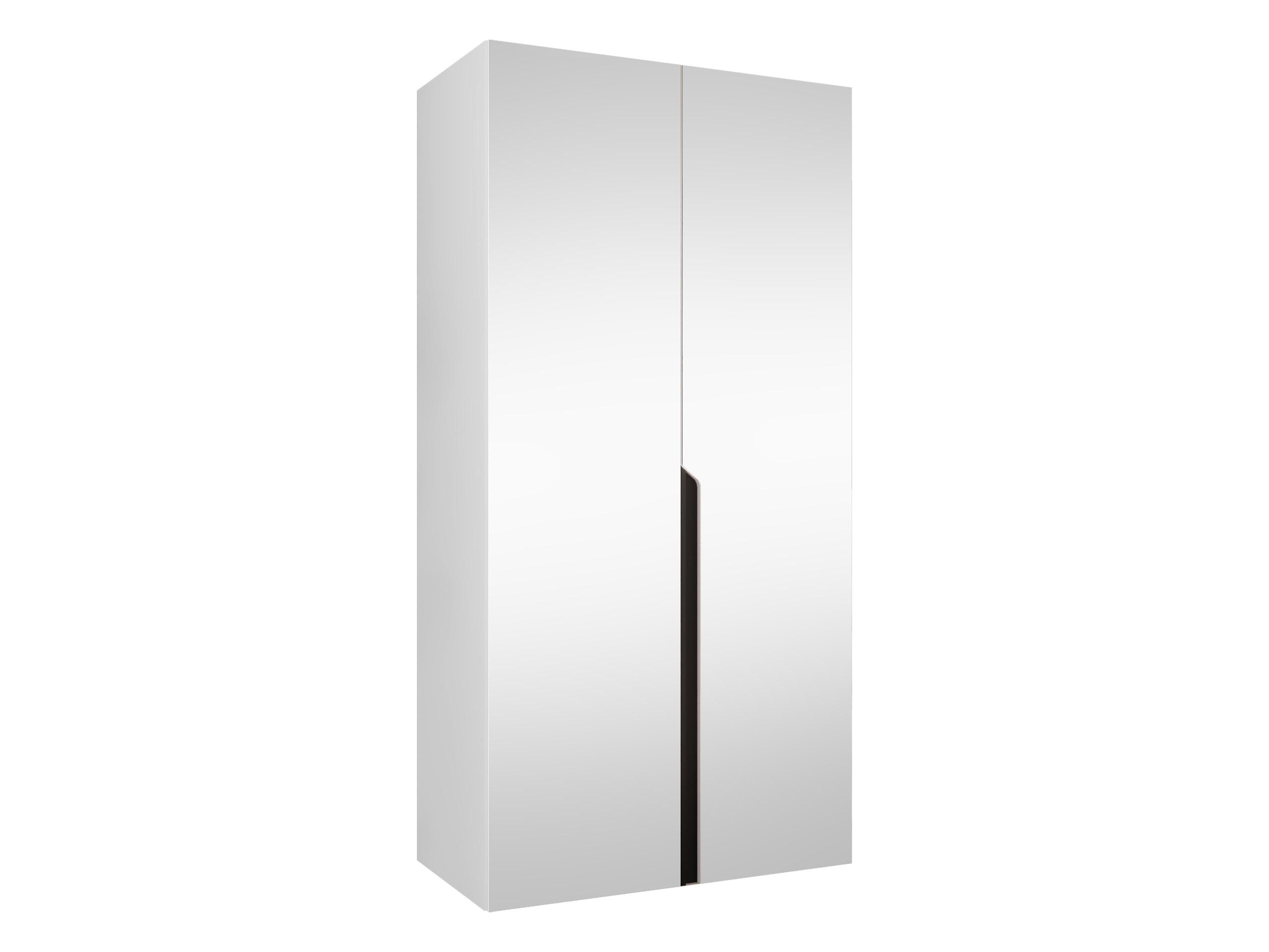 DREHTÜRENSCHRANK Mila III 100 - Schwarz/Weiß, Holzwerkstoff/Kunststoff (100/202/52cm) - MIRJAN24