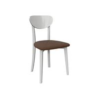 ESSZIMMERSTUHL Hugo VII - Weiß/Braun, Holz/Textil (47/86/48cm) - MIRJAN24