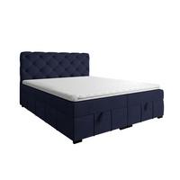 BOXBETT Gisel - Blau, Holzwerkstoff/Textil (180/200cm) - Fun Möbel