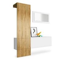 GARDEROBE Carlton Paneel in Eiche Nature - Eichefarben, Holzwerkstoff (156/193/35cm) - Vladon