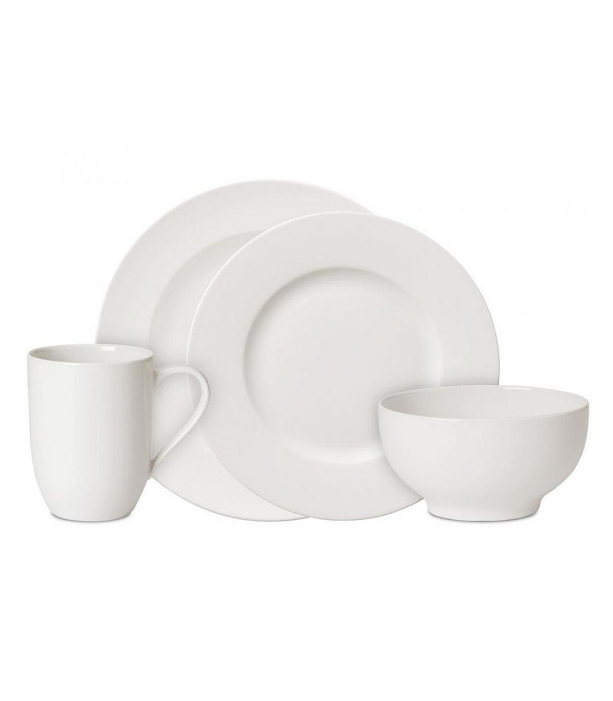 GESCHIRRSERVICE For Me weiß 16-tlg. - Weiß, Keramik (2/2/2cm) - Villeroy & Boch