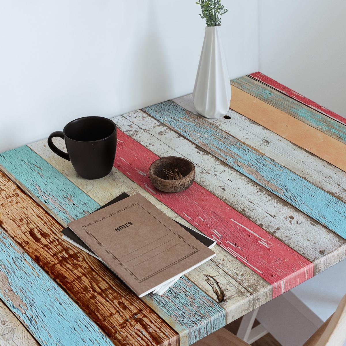 MÖBLAUFKLEBER 100x50 cm mehrfarbig - Gelb/Multicolor, Kunststoff (50/0.1/100cm) - Wallfluent