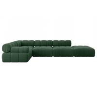 ECKSOFA modulares Sofa Felto-L2 - 380x190x70 cm Grün Cord - Grün, Holzwerkstoff/Textil (380/190cm) - ALTDECOR