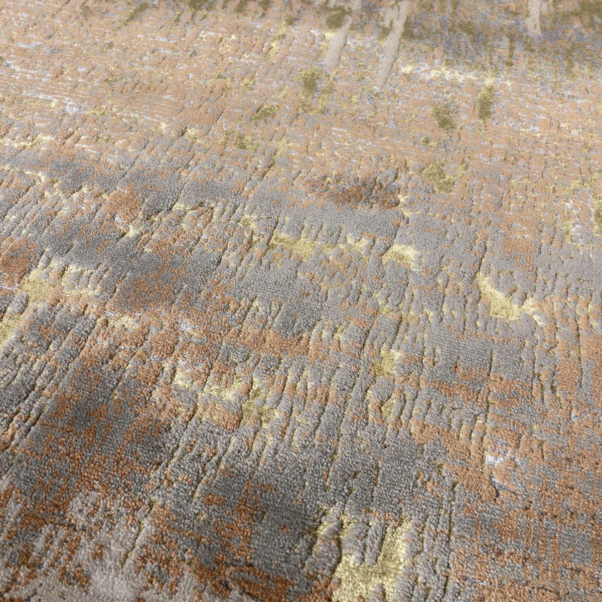 TEPPICH SARNTAL, abstrakt, Gold, 120 x 170 cm - Goldfarben, Textil (170/120cm) - KADIMA DESIGN
