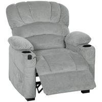 RELAXSESSEL Polyester Grau - Schwarz/Grau, Textil/Metall (90/105/96cm) - HOMCOM