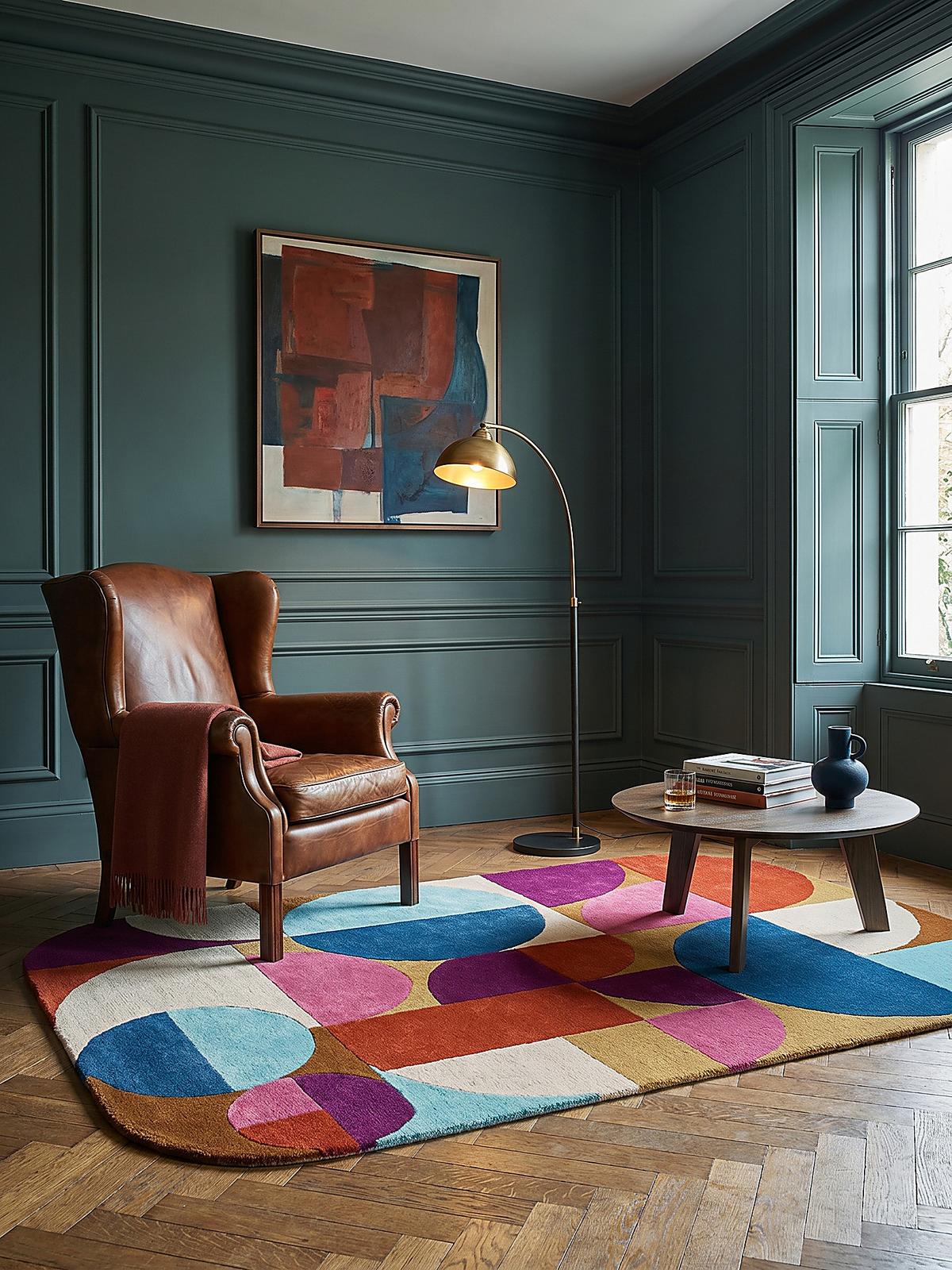 WOLLTEPPICH HALLEIN, geometrisch, Rosa-Bunt, 200 x 290 cm - Multicolor, Textil (290/200cm) - KADIMA DESIGN