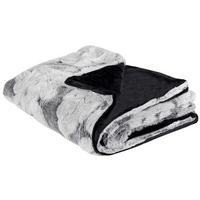 DECKE Hellgrau Kosi 150/200 cm - Hellgrau, Textil (150/200cm) - Beliani