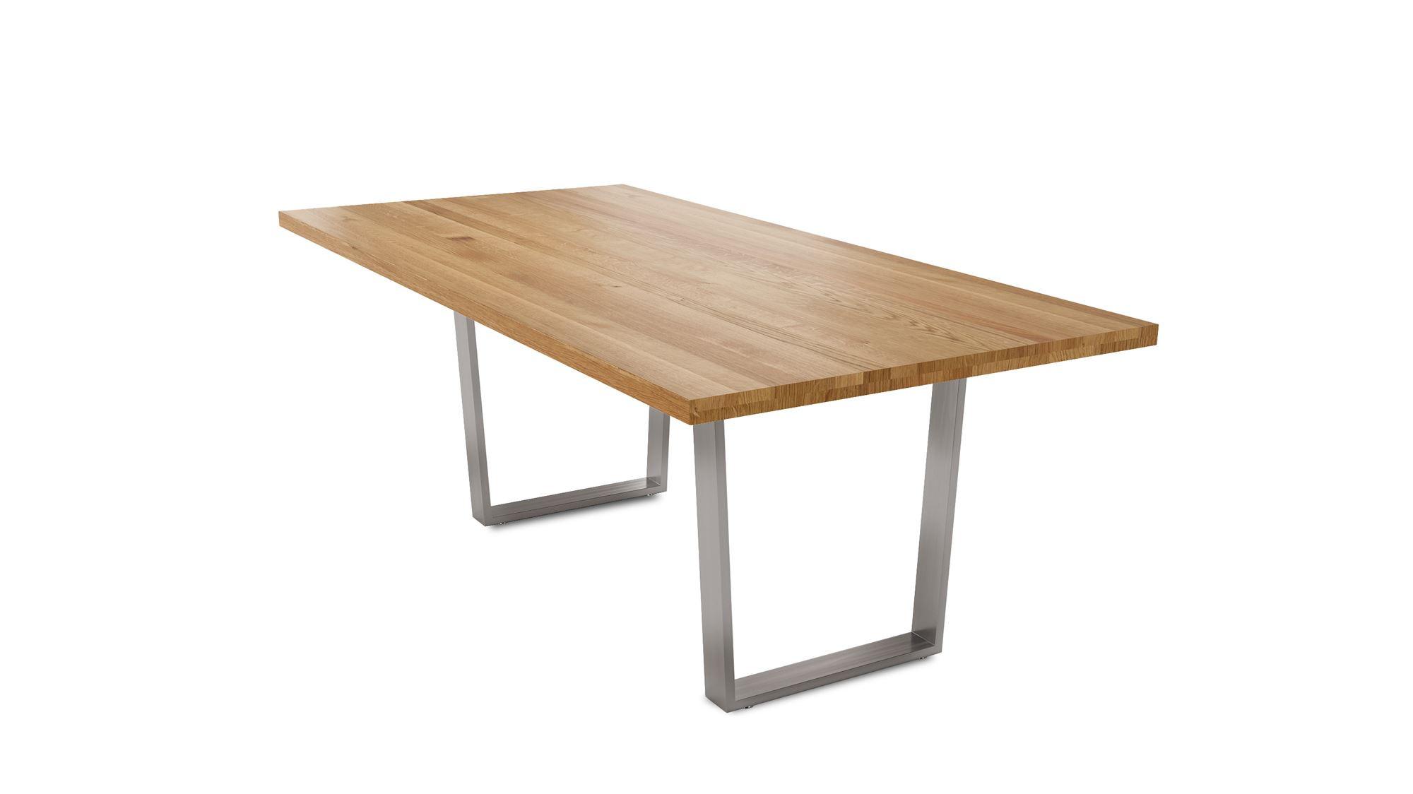 MASSIVHOLZTISCH Daisey 8 220x77x100 Esszimmertisch Wildeiche geölt - Wildeiche, Holz (220/77/100cm) - 58aufmkessel