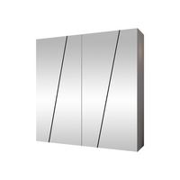 DREHTÜRENSCHRANK Zen 4L 200 cm - Schwarz/Weiß, Holzwerkstoff/Kunststoff (200/202/50cm) - MIRJAN24