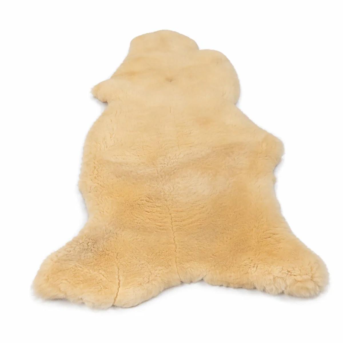 LAMMFELL medizinisch Relugan Baby Schaffell Öko ca. 95 cm - Gelb, Fell (55/95cm) - Provellus