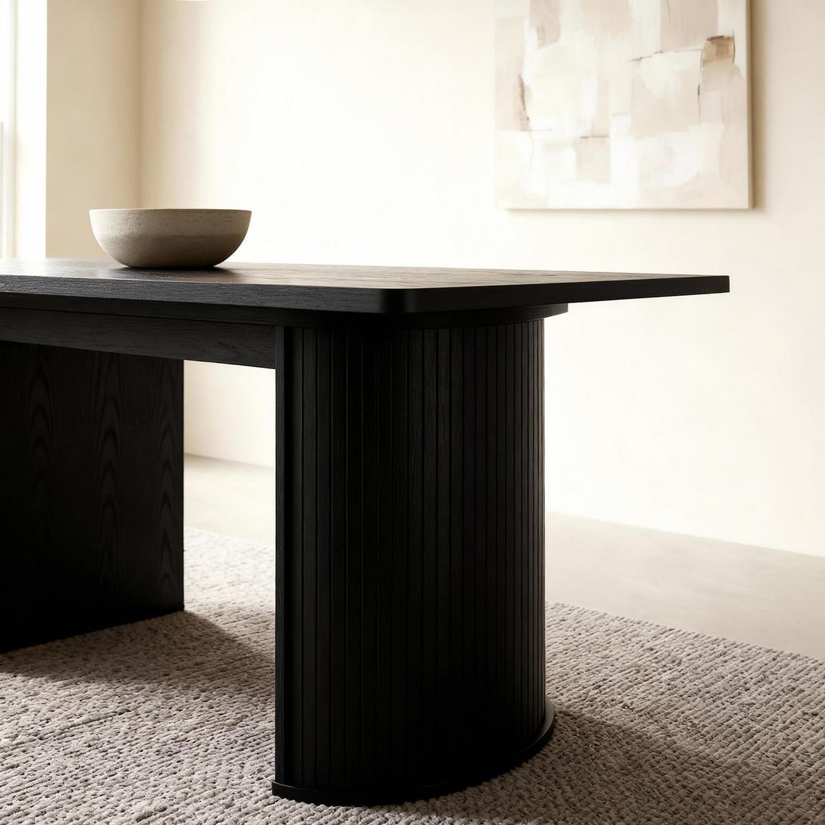 ESSTISCH GUARDA schwarz - Schwarz, Holzwerkstoff (90/180/75cm) - IDIMEX