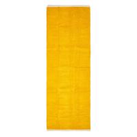 HANDWEBTEPPICH-LÄUFER Chenille 66/200 cm - Currygelb, Textil (66/200cm) - Homescapes
