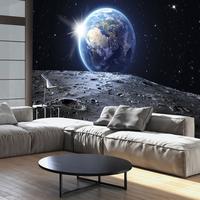 SELBSTKLEBENDE FOTOTAPETE 98/70 cm - Schwarz/Grau, Kunststoff/Textil (98/1cm) - KUNSTLOFT