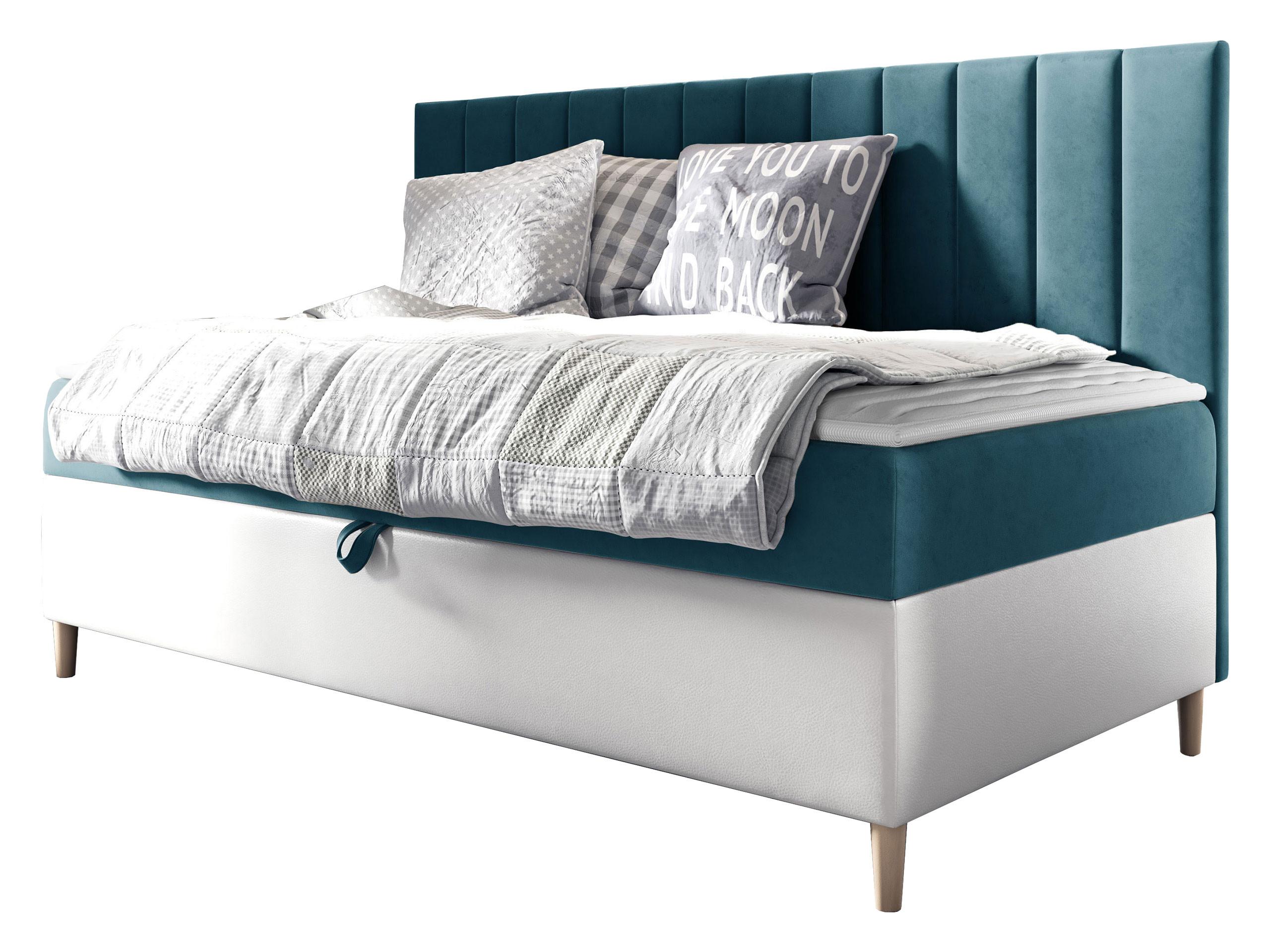 BOXBETT Maja Junior 2 - H3 - Türkis/Weiß, Holz (100/200cm) - MIRJAN24
