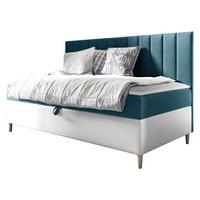 BOXBETT Maja Junior 2 - H3 - Türkis/Weiß, Holz (100/200cm) - MIRJAN24