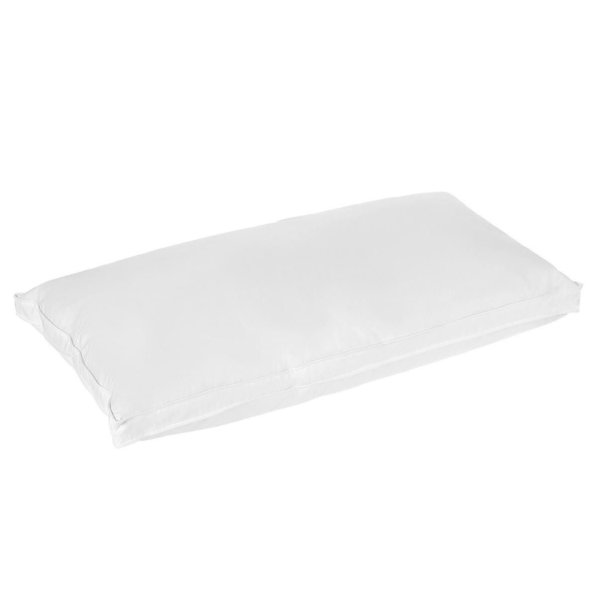 KOPFKISSEN Weiß 40/80 cm Feldberg - Weiß, Naturmaterialien (80/40cm) - Beliani