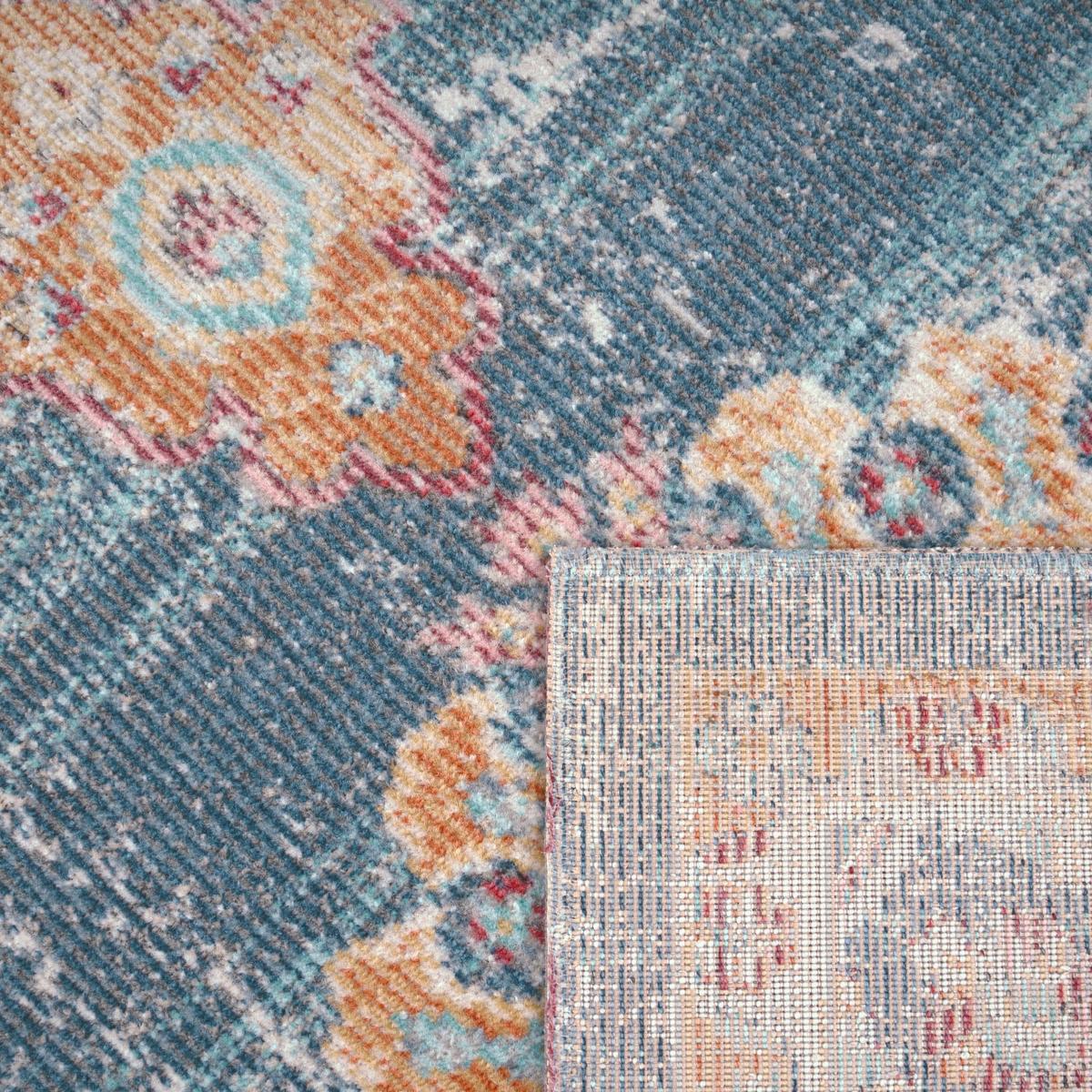 OUTDOORTEPPICH, orientalisch im Vintage-Stil, aus Polypropylen, Blau, 60 x 100 cm - Blau, Textil (100/60cm) - KADIMA DESIGN