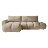 ECKSOFA Mitto O, Seite: Links - Hellbraun/Schwarz, Holz/Kunststoff (285/172cm) - MIRJAN24