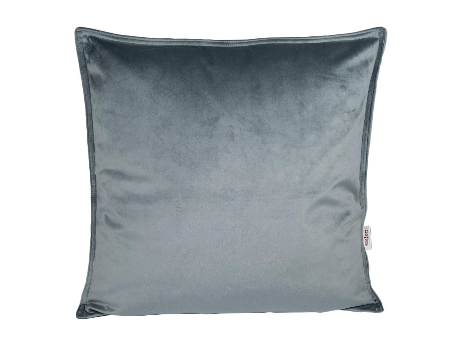 KISSENHÜLLE Samt&Sonders stein-grau 40/40 cm - Grau, Textil (40/40cm) - beties Heimtextil