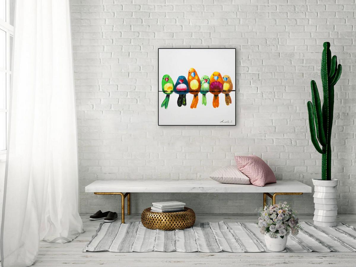 ÖLGEMÄLDE 60/60 cm - Beige, Holz/Textil (60/60cm) - KUNSTLOFT