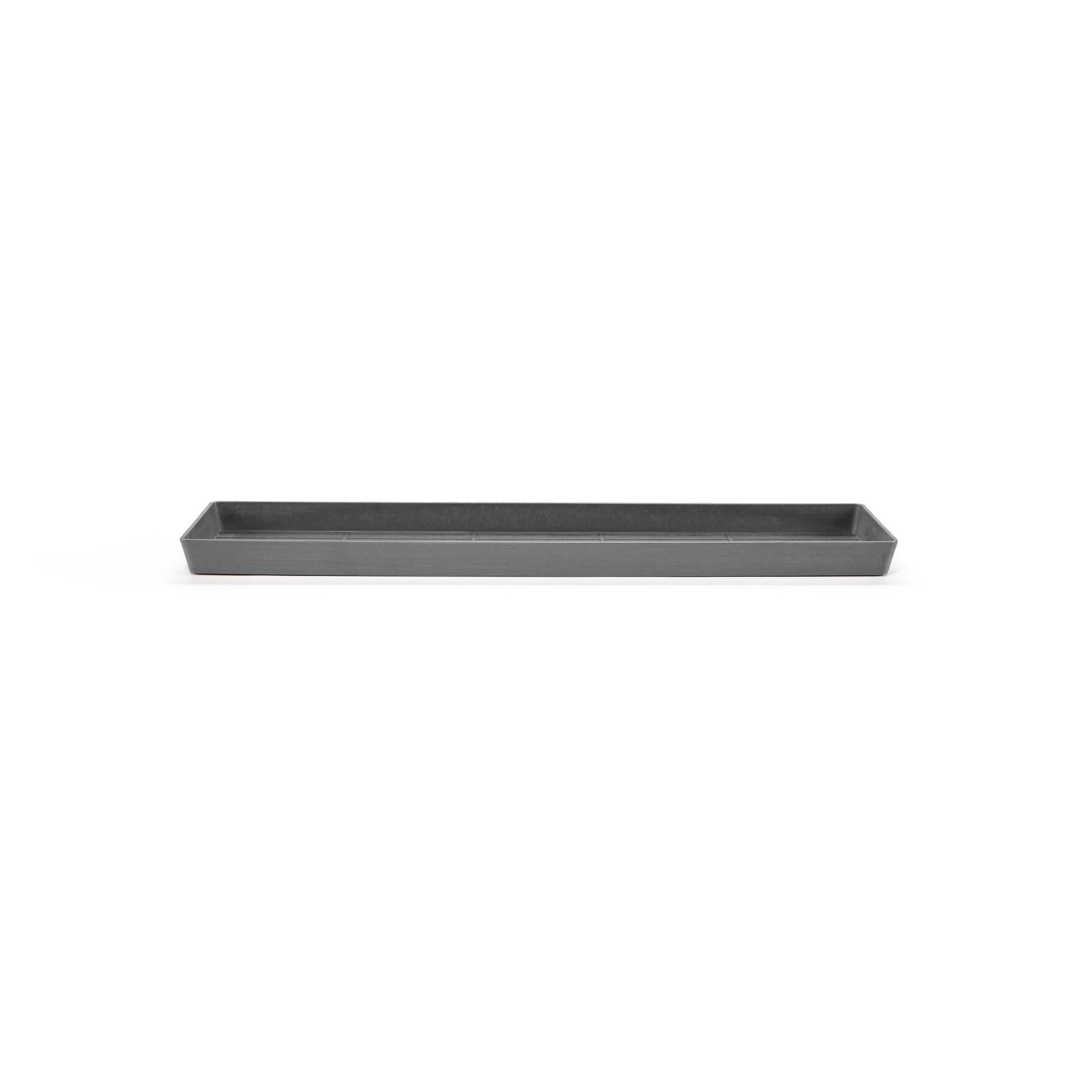 BLUMENTOPFUNTERSETZER rechteckig 43,5/15,5/3,3 cm Grau - Grau, Kunststoff (43.5/3.3cm) - Ecopots