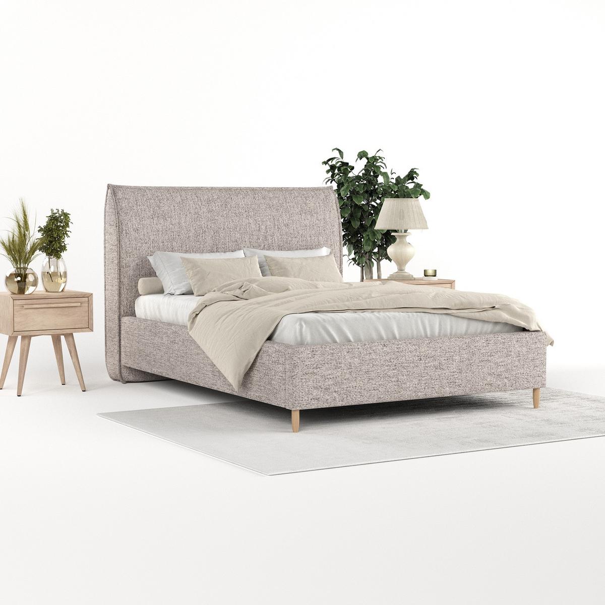 POLSTERBETT Mira 140/200 cm Beige im Neve Stoff - Beige/Naturfarben, Holz/Holzwerkstoff (140/200cm) - AltaBeds