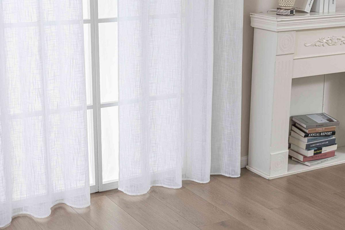 VORHANG 2ER SET SEOUL HxB 245x140 cm Weiß - Weiß, Textil (60/245cm) - Gardinenbox
