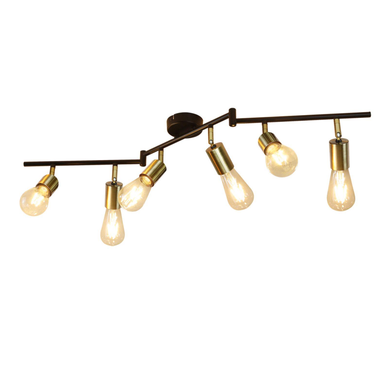 DECKENSTRAHLER Higurashi 14.5/10/34cm - Goldfarben, Metall (14.5/10/34cm) - ZMH