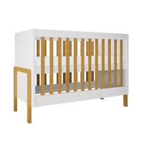 GITTERBETT 60/120 Weiß und Holz - Weiß, Holzwerkstoff (60/120cm) - Petits-meubles