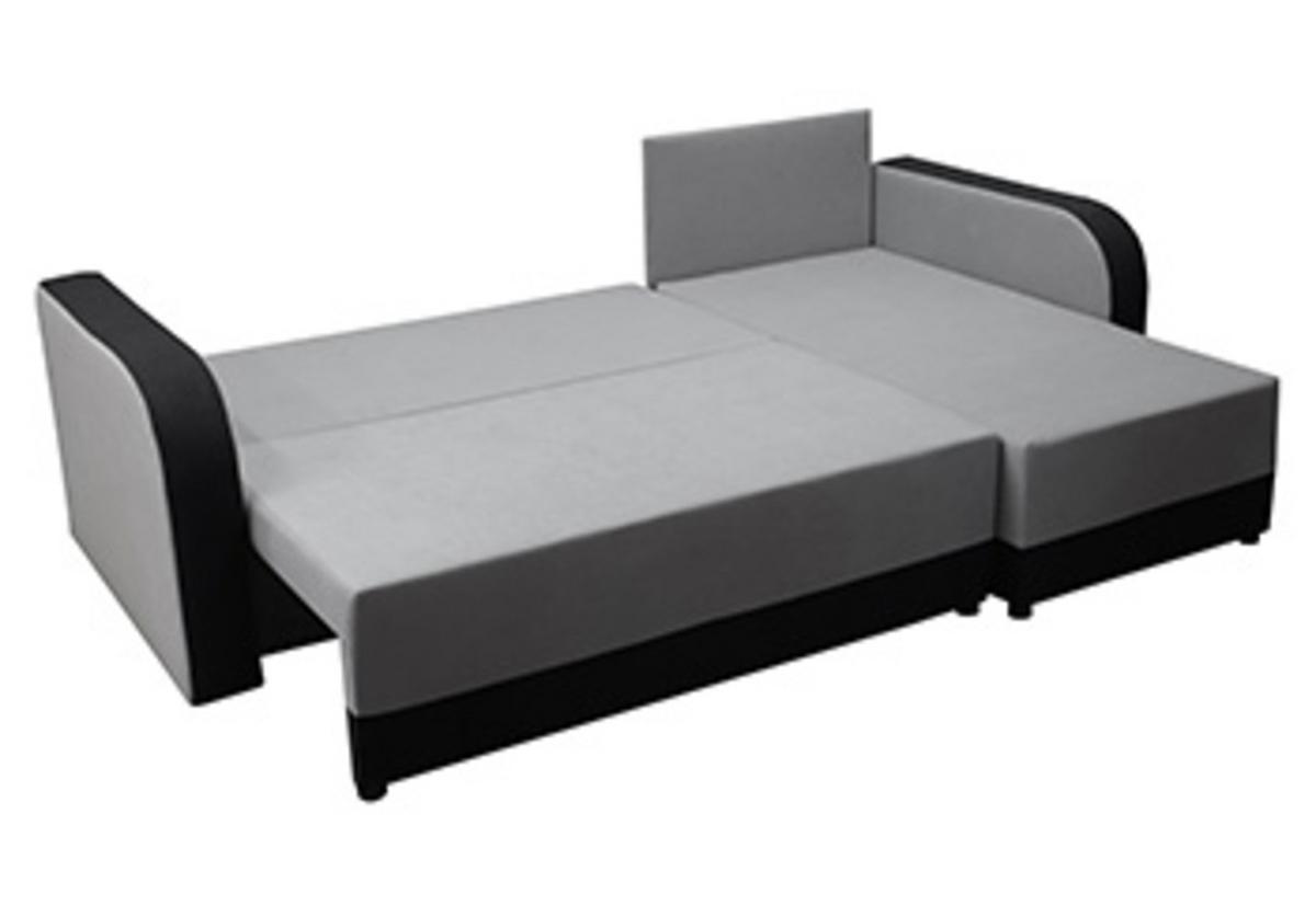 ECKSOFA Hawana Rot/Schwarz - Rot/Schwarz, Naturmaterialien (280/138cm) - imoebel24