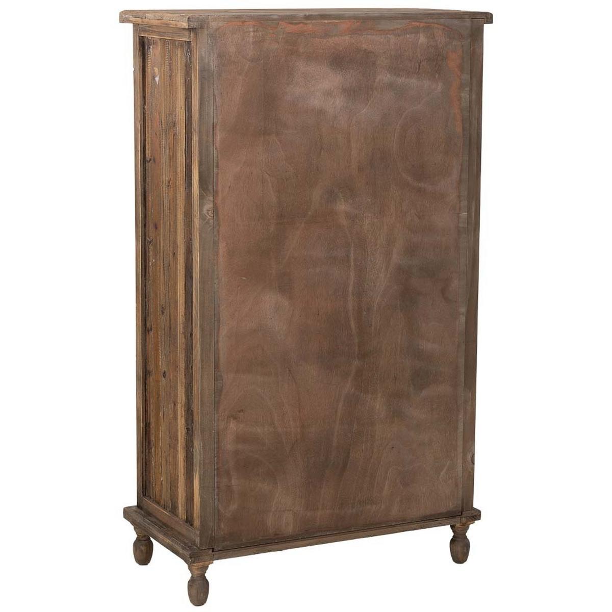 VITRINE mit 2 türen und 1 schublade 80x42x138 cm - Braun, Holz (80/138/42cm) - Wanderlust