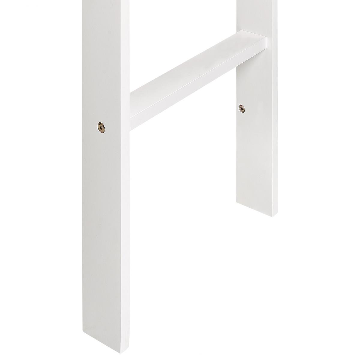 HALBHOCHBETT 90x200 cm Weiß Peipin - Weiß, Holz (90/200cm) - Beliani