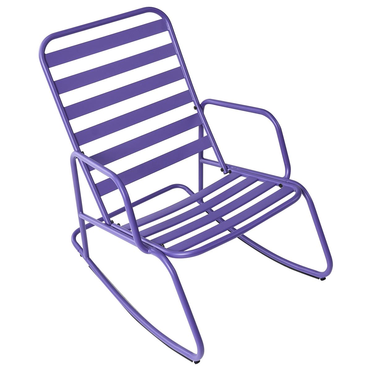 GARTEN-SCHAUKELSTUHL Blau Turi - Blau, Metall (66/92/96cm) - Beliani