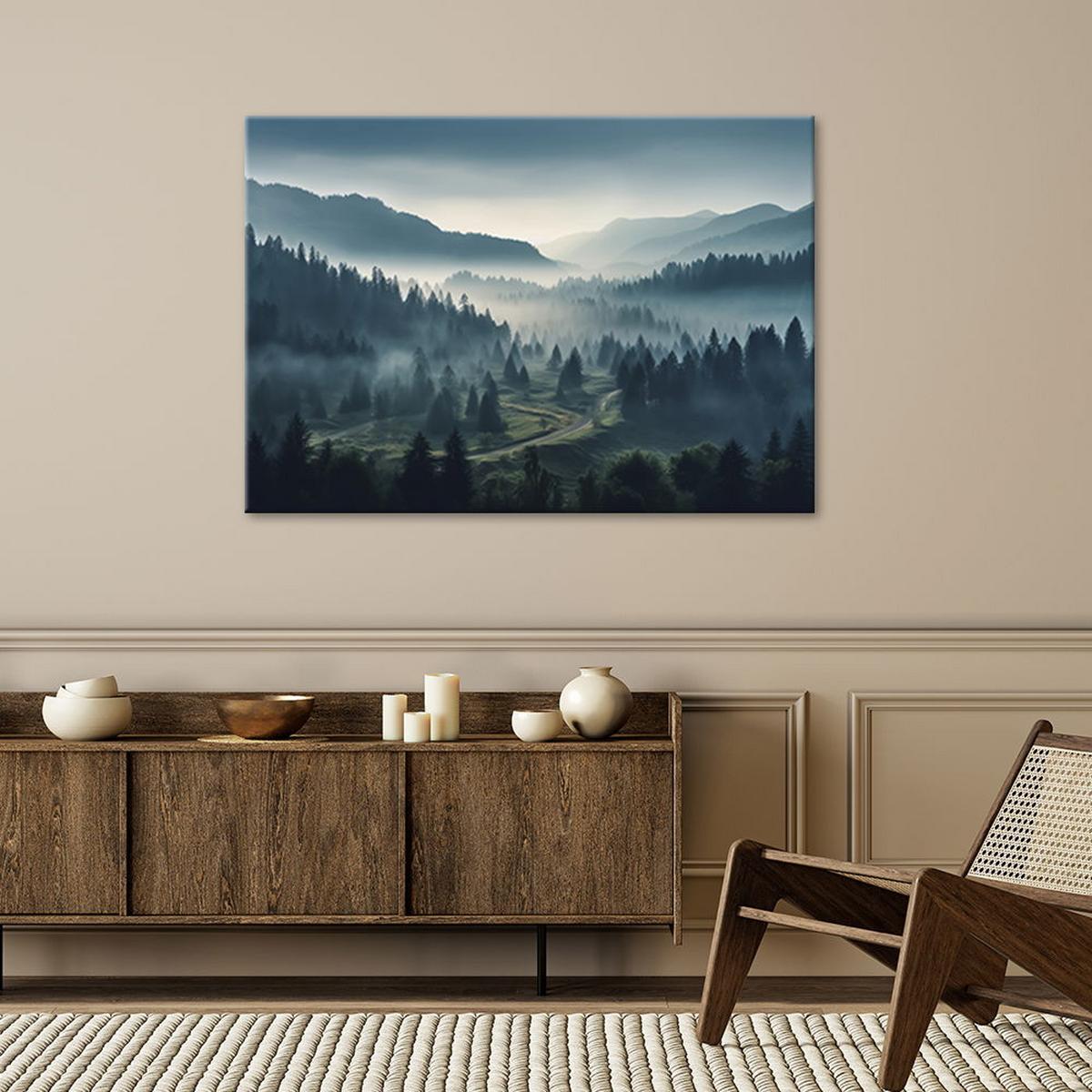 KUNSTDRUCK Grau 60/40 cm - Grau, Textil (60/40cm) - KUNSTLOFT
