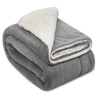 DECKE Alina 220/240 cm Hellgrau/Weiß - Hellgrau, Textil (220/240cm) - Beautissu 