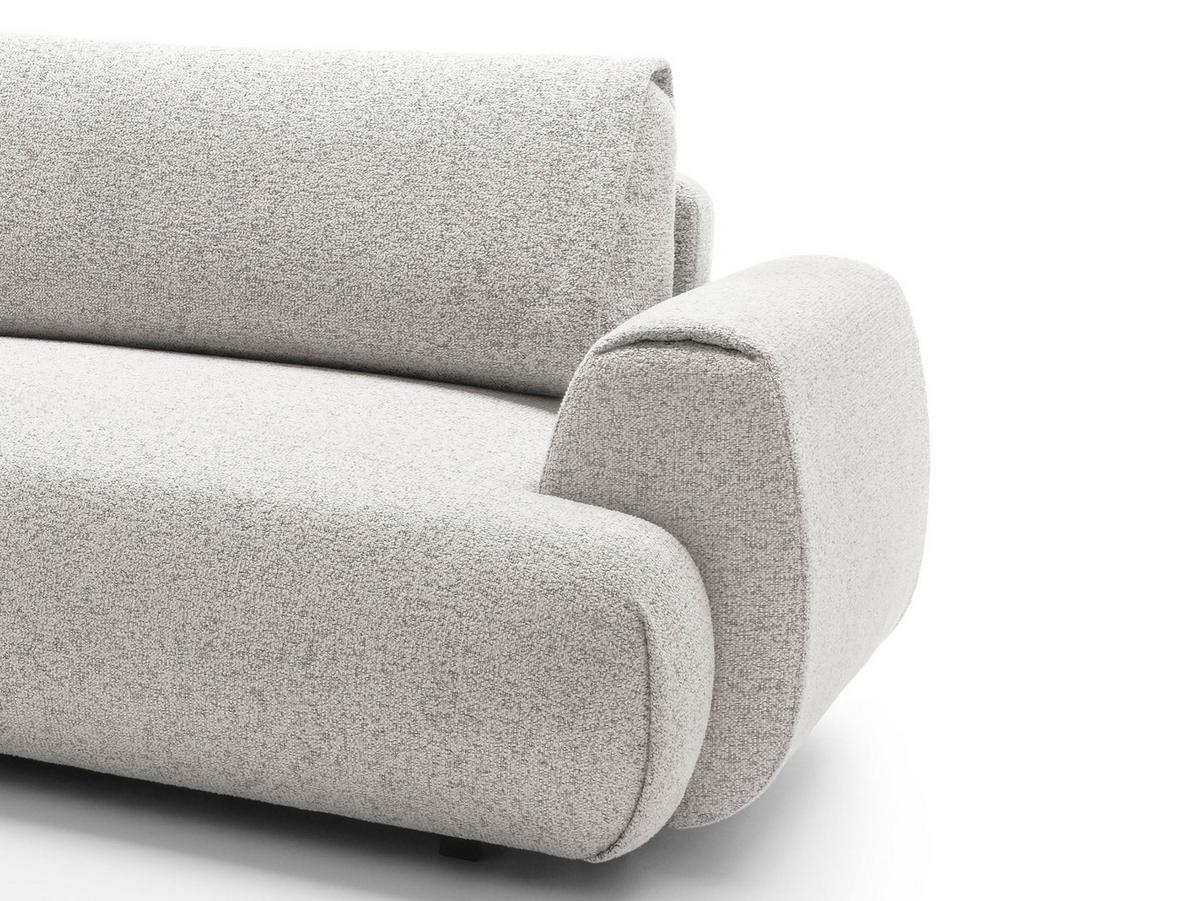 ECKSOFA ZEST Grau Geflochtener Stoff mit Schlaffunktion - Grau, Holz (270/167cm) - MASSENO