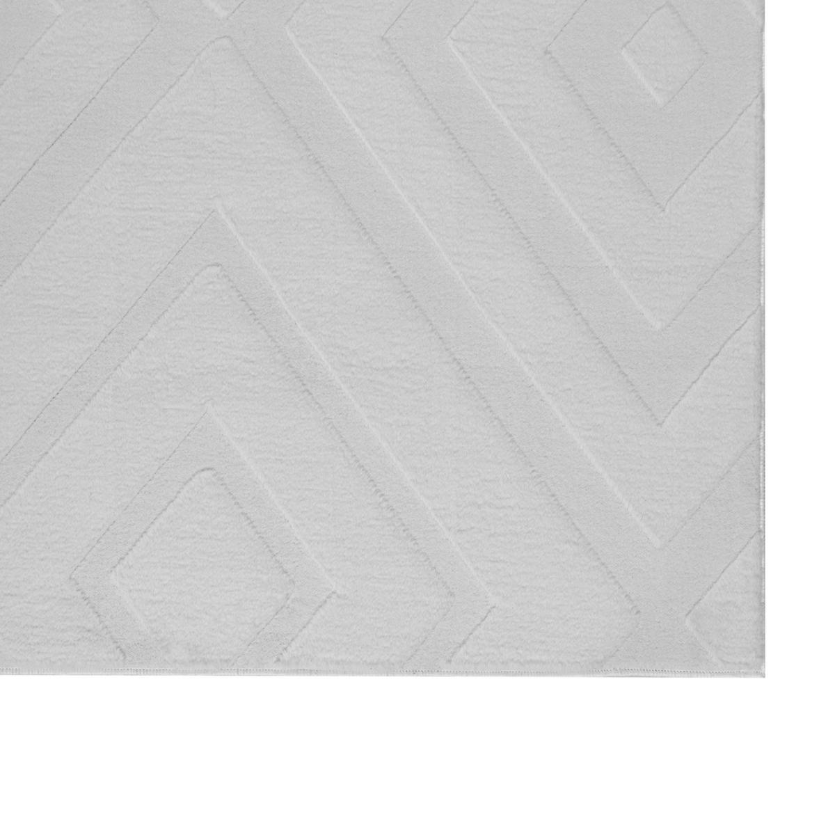 TEPPICH Hellgrau 160/230 cm Borah - Hellgrau/Grau, Textil (160/230cm) - Beliani